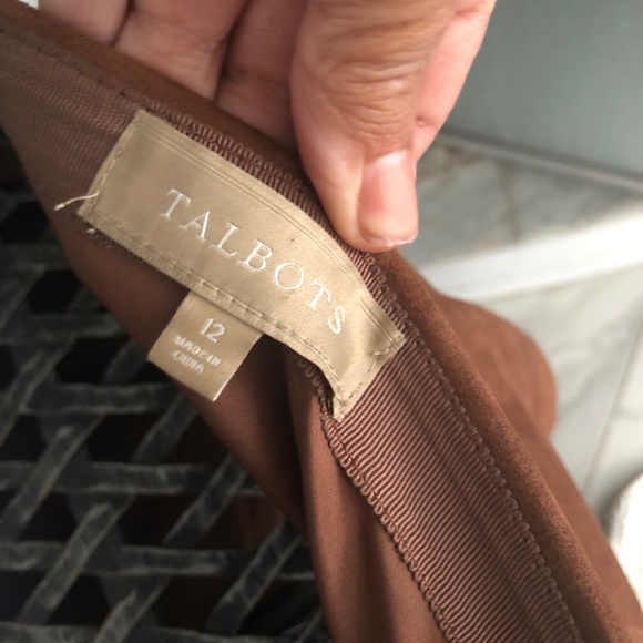 Vintage Rust Classic Genuine Suede  Talbots MIDI Lined  Skirt - Picture 4 of 5